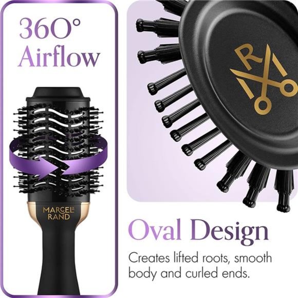 Professional Hair Dryer Brush for Women, 2 in1 Volumizing Brush Dryer,Oval Brush - Picture 5 of 6